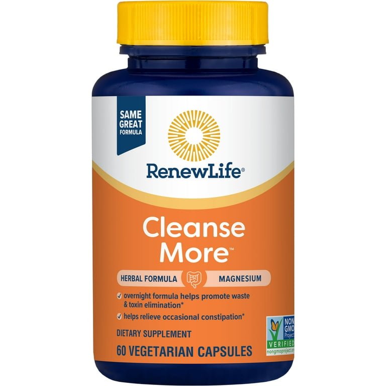 Renew Life Cleanse More 60 Vcaps - 2 Pack