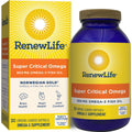 Renew Life Fish Oil, Norwegian Gold Omega-3 Supplement ? 950mg Critical Omega-3 Fish Oil Supplement, Dairy & Gluten Free, Supports Healthy Heart & Brain Function, Burp-Free - 30 Soft Gel Capsules
