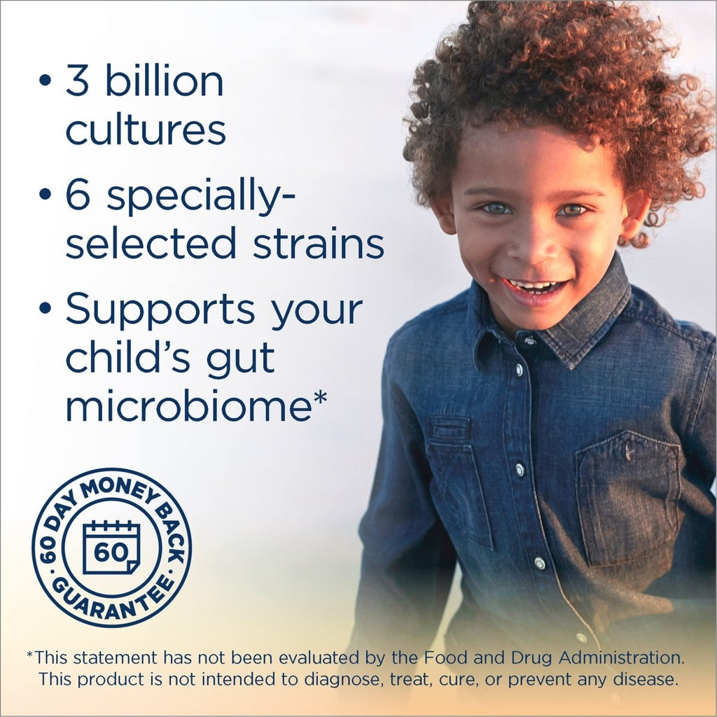 Renew Life Kids Probiotic Gummies, Supports Digestive & Immune Health, Soy, Dairy & Gluten Free, Berry, 60 Chewable Tablets