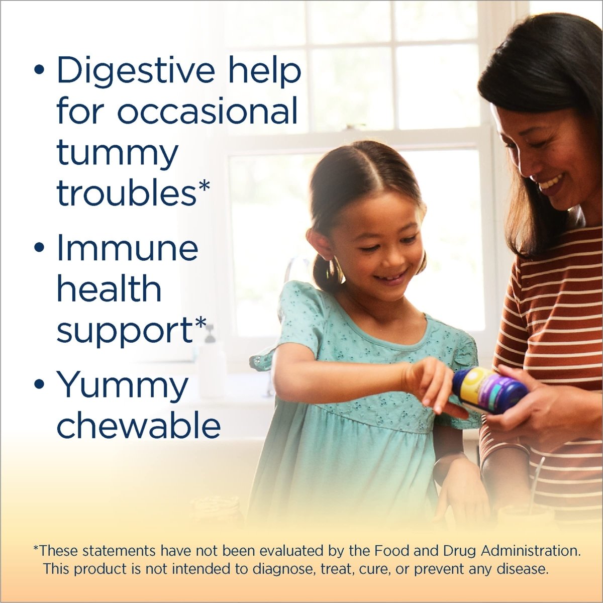 Renew Life Kids Probiotic Gummies, Supports Digestive & Immune Health, Soy, Dairy & Gluten Free, Berry, 60 Chewable Tablets