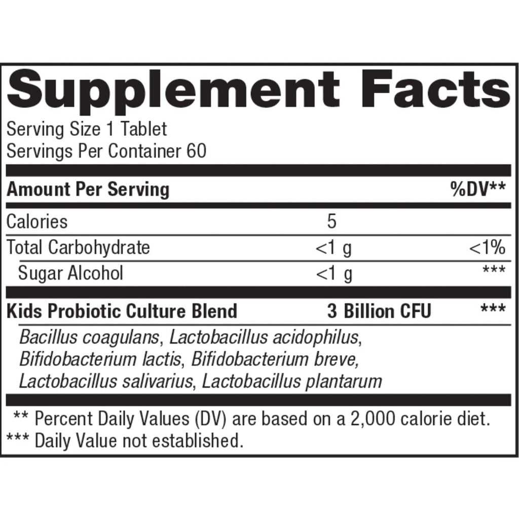 Renew Life Kids Probiotic Gummies, Supports Digestive & Immune Health, Soy, Dairy & Gluten Free, Berry, 60 Chewable Tablets