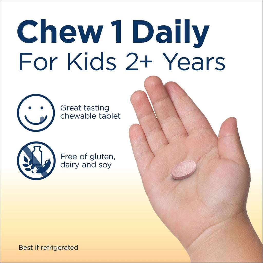 Renew Life Kids Probiotic Gummies, Supports Digestive & Immune Health, Soy, Dairy & Gluten Free, Berry, 60 Chewable Tablets