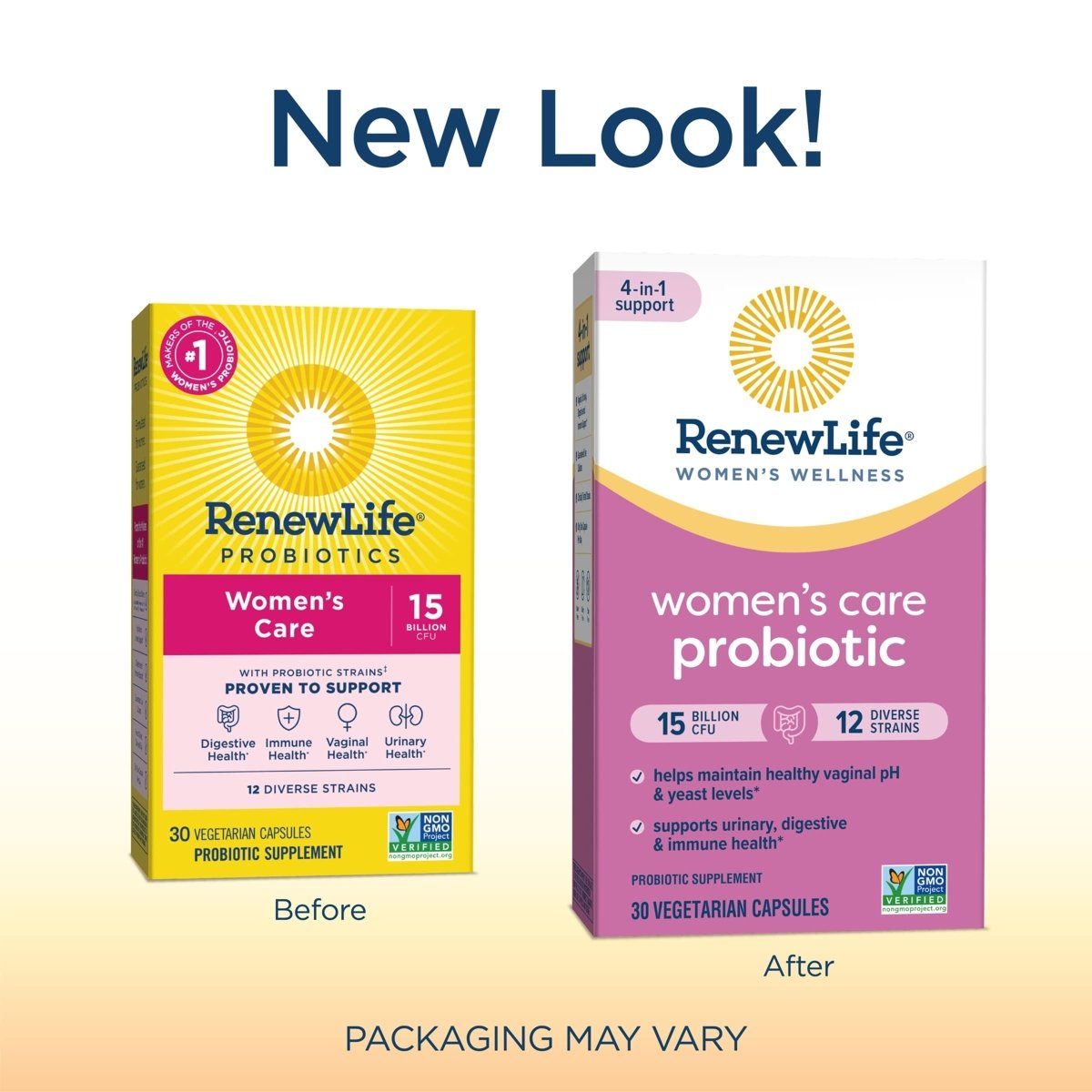 Renew Life Probiotics for Women, 15 Billion CFU Guaranteed, Probiotic Supplement for Digestive, Vaginal & Immune Health, Shelf Stable, Soy, Dairy & Gluten Free, 30 Capsules