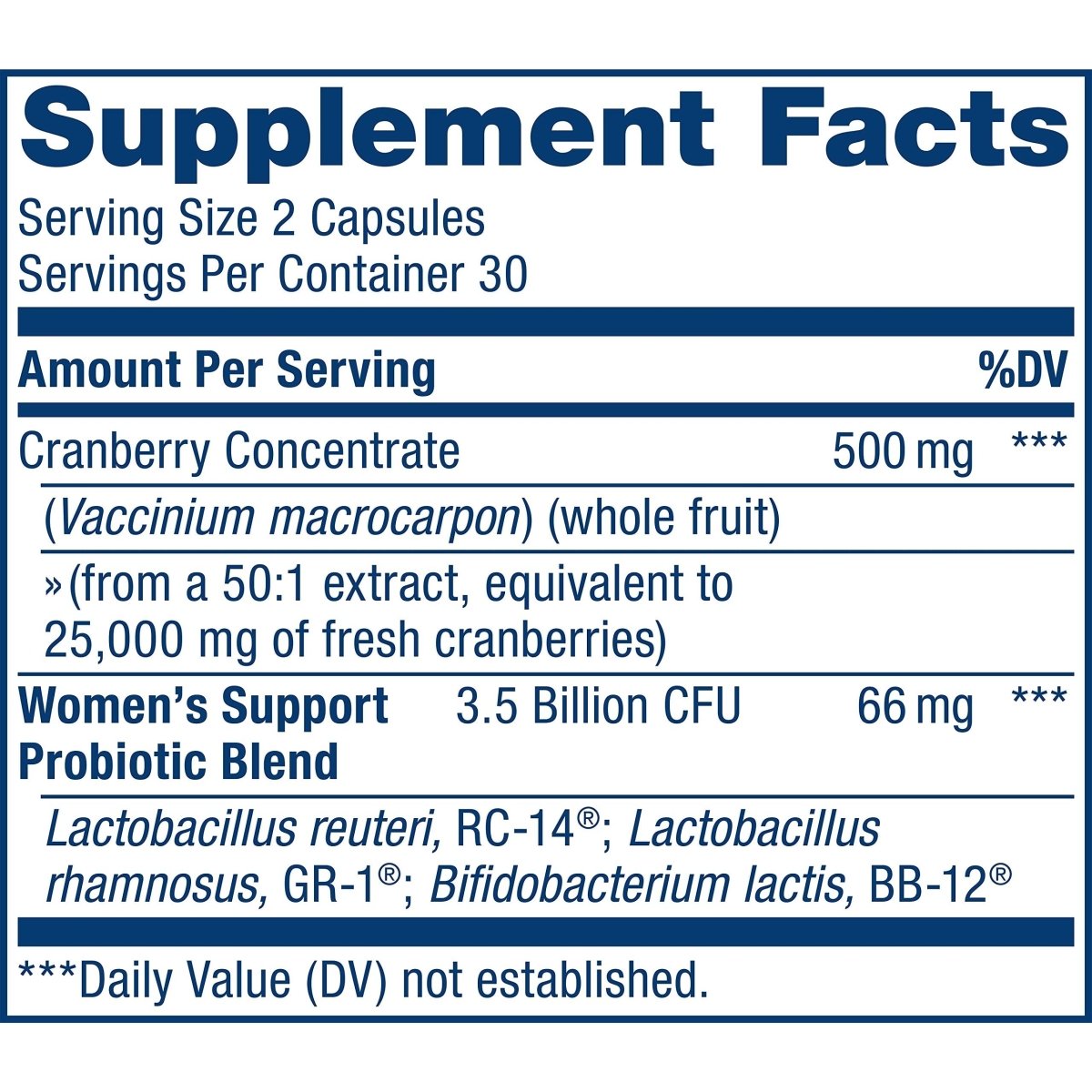 Renew Life Probiotics for Women, 3.5 Billion CFU, Probiotic Supplement for Digestive, Vaginal & Immune Health, Soy, Dairy & Gluten Free, Vaginal & Urinary Complete, Cranberry, 60 Capsules