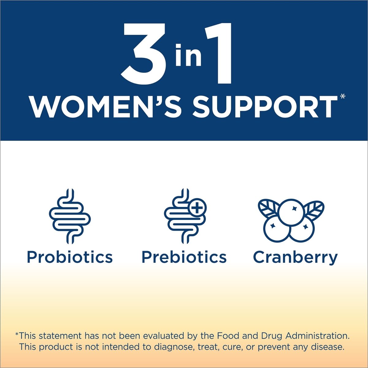 Renew Life Probiotics for Women Gummies, 2 Billion CFU, with Prebiotics, Probiotics & Cranberry, 48 Gummies