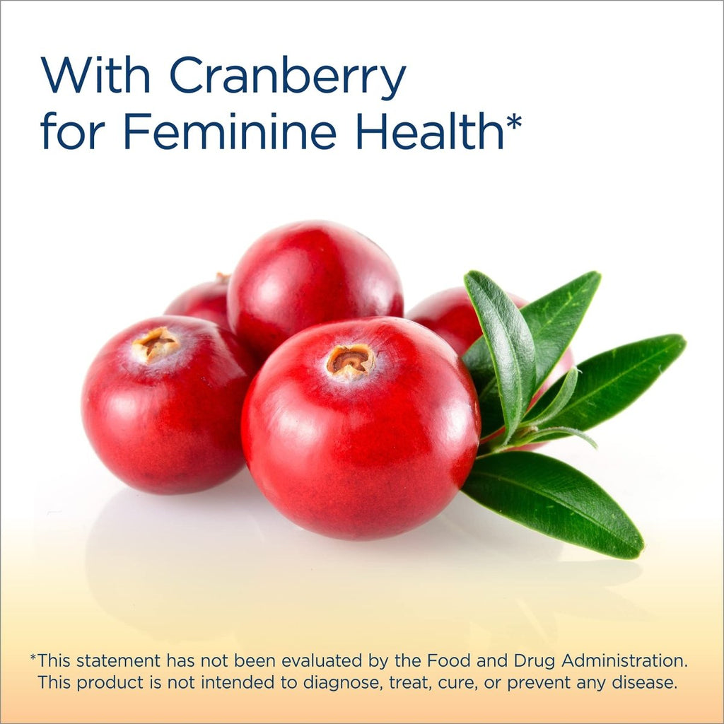 Renew Life Probiotics for Women Gummies, 2 Billion CFU, with Prebiotics, Probiotics & Cranberry, 48 Gummies
