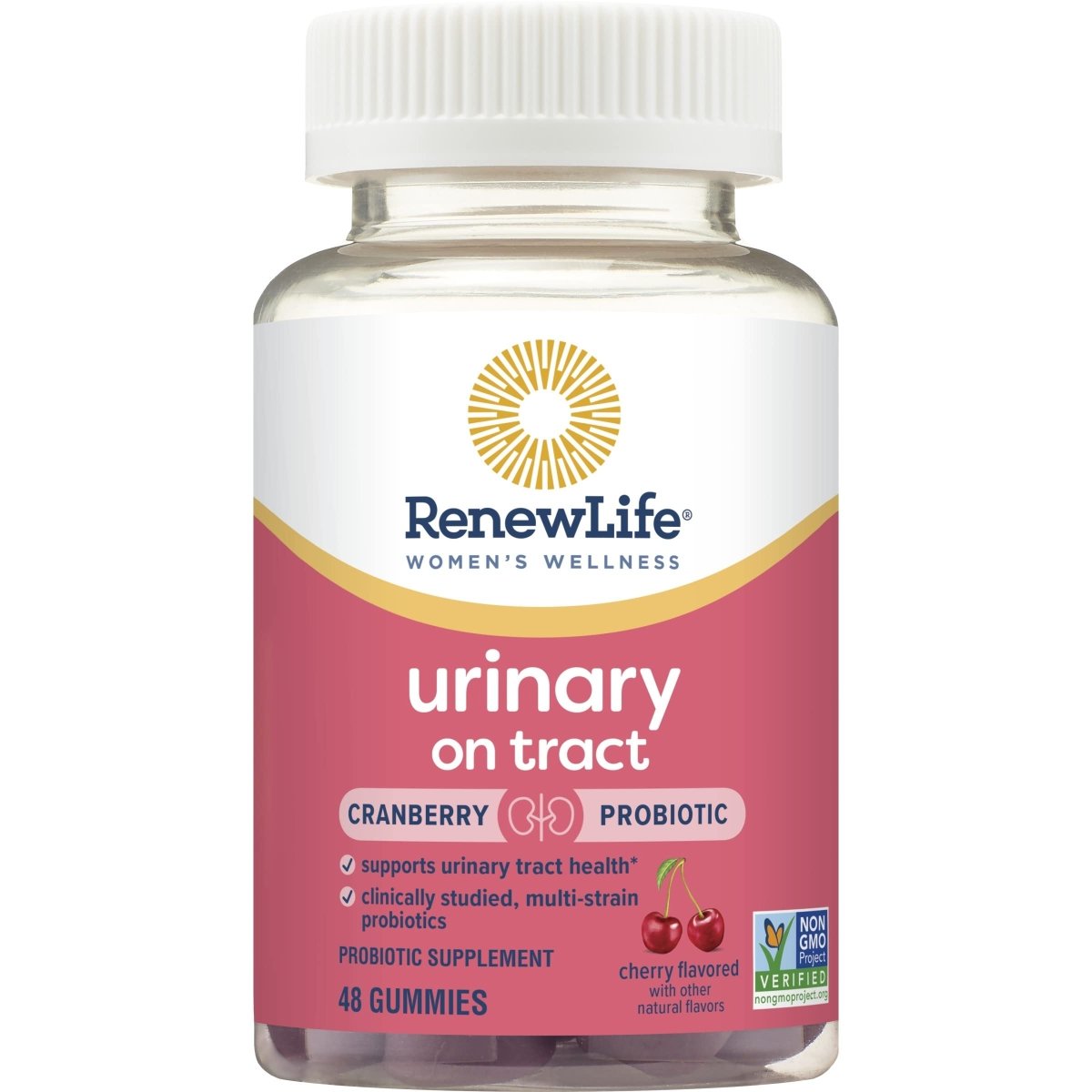 Renew Life Probiotics for Women - Support Urinary Tract Health, 2 Billion CFU, 48 Gummies