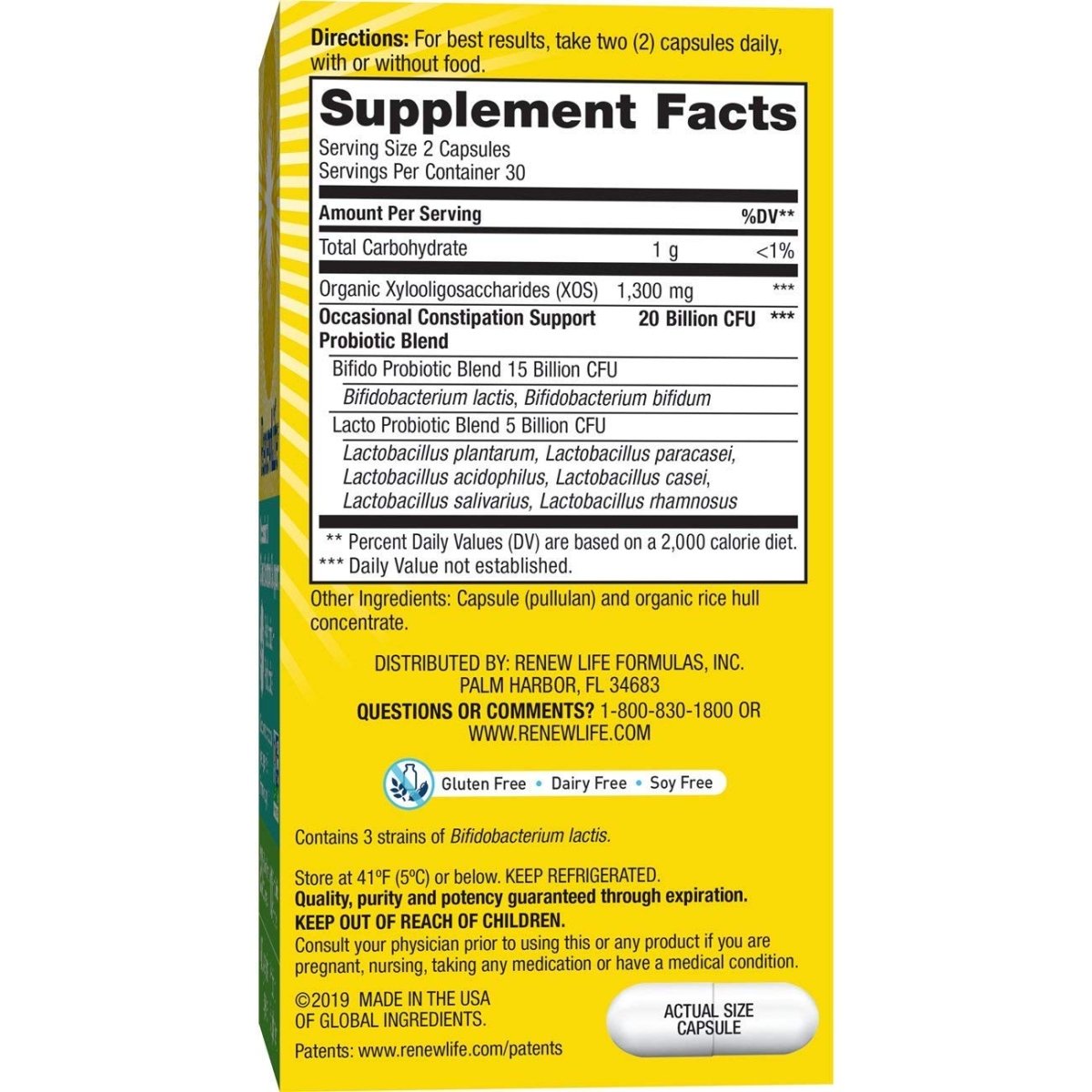 Renew Life Return to Regular Probiotic, 60 CT