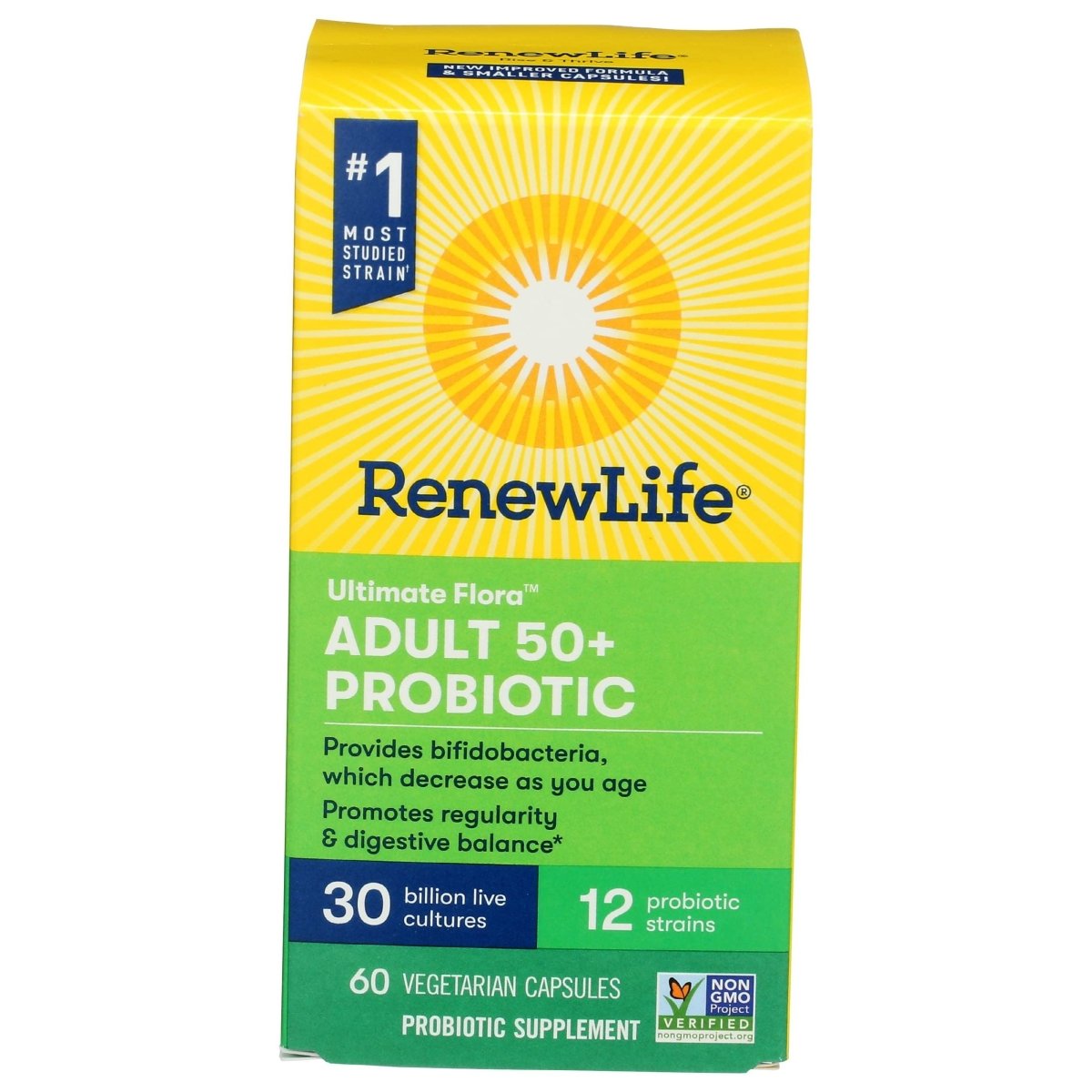 RENEW LIFE Ultimate Flora Adult 50+ Probiotic 30 Billion, 60 CT