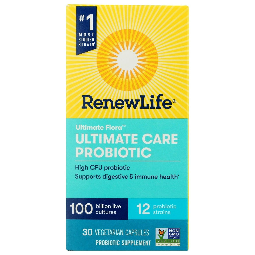 Renew Life, Ultimate Flora Care Probiotic 100 Billion, 30 Count