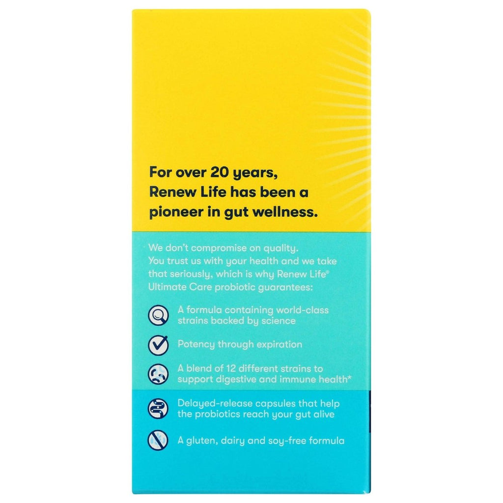 Renew Life, Ultimate Flora Care Probiotic 100 Billion, 30 Count