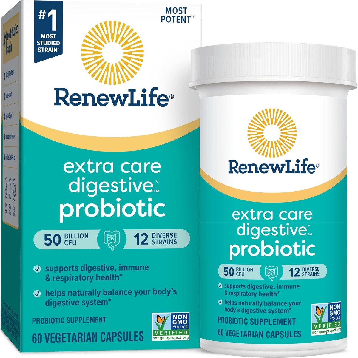 Renew Life Ultimate Flora Extra Care Probiotic 50 Billion 60 Vcaps