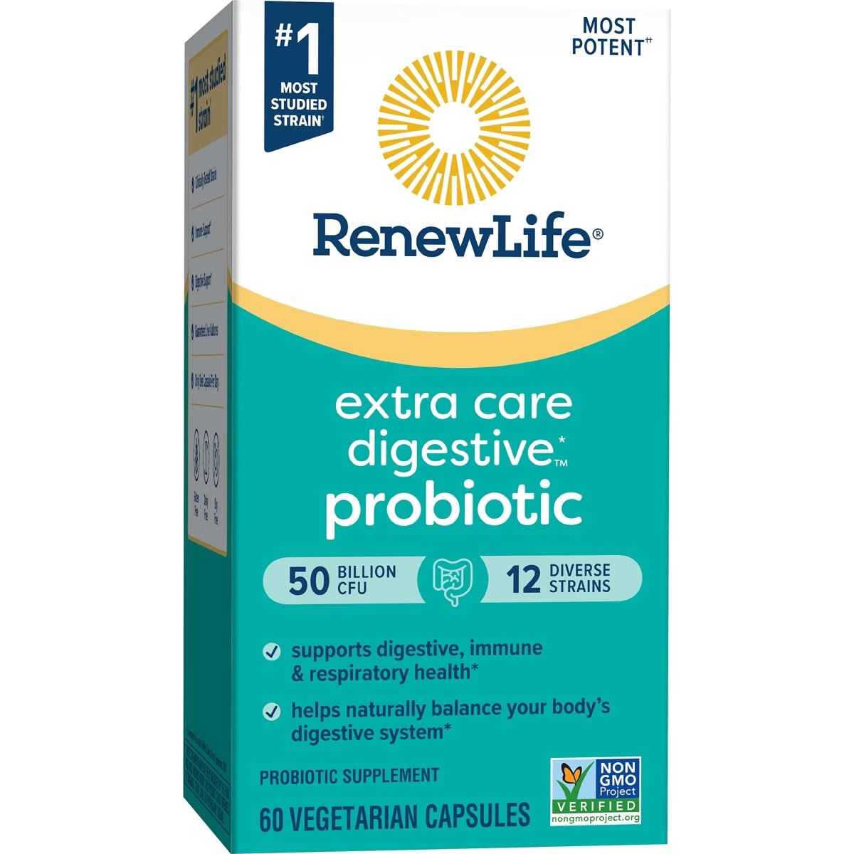 Renew Life Ultimate Flora Extra Care Probiotic 50 Billion 60 Vcaps