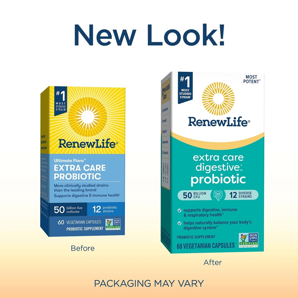 Renew Life Ultimate Flora Extra Care Probiotic 50 Billion 60 Vcaps