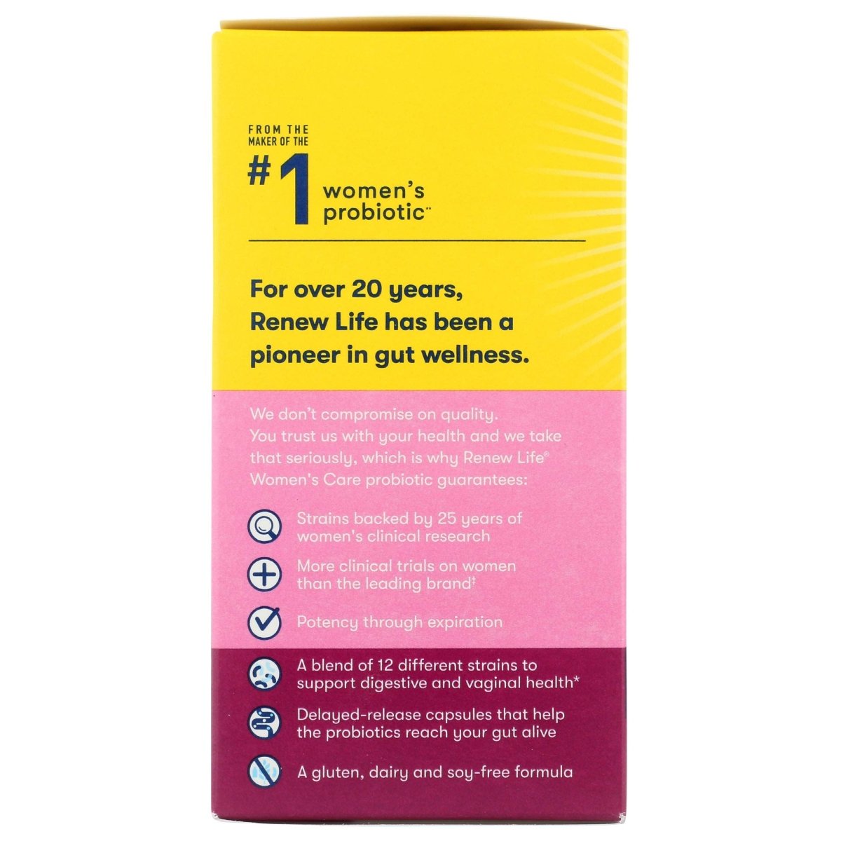 RENEW LIFE Ultimate Flora Women's Care Probiotic 90 Billion, 60 CT