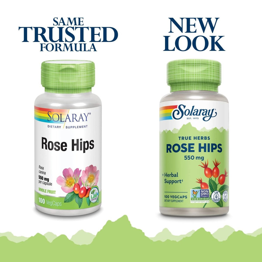 Rose Hips 550mg Solaray 100 VCaps 01510