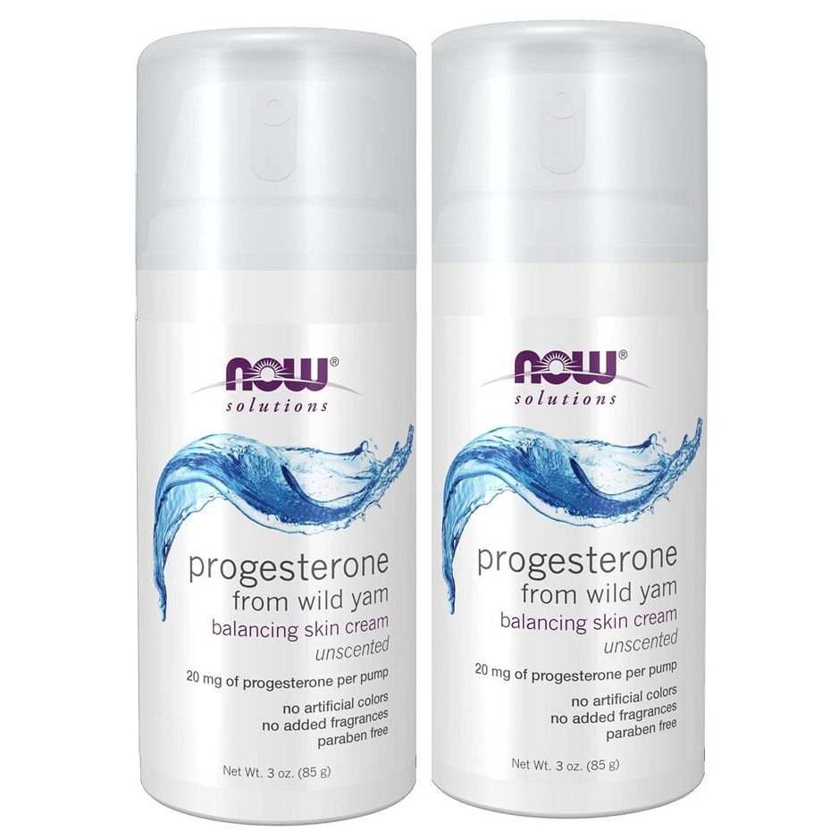 Now Solutions Natural Progesterone Balancing Skin Cream Unscented 3oz - 3338 - 5 Pack