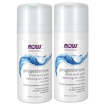 Now Solutions Natural Progesterone Balancing Skin Cream Unscented 3oz - 3338 - 5 Pack