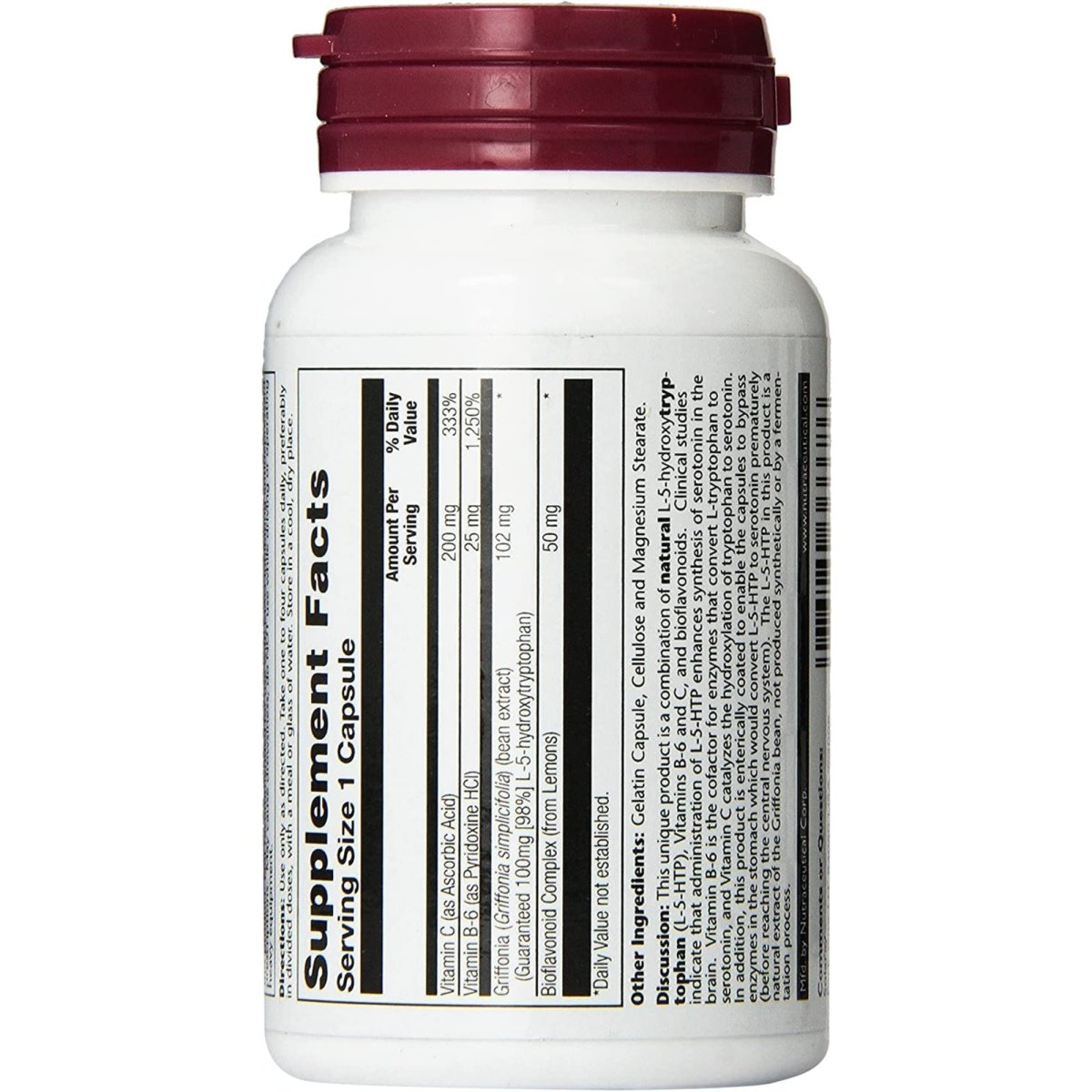 SOLARAY 5 HTP Supplement with Vitamin C & B-6 - Sleep Supplement and Serotonin Synthesis Support - Lab Verified, 60-Day Money-Back Guarantee - 60 Servings, 60 Enteric Coated VegCaps