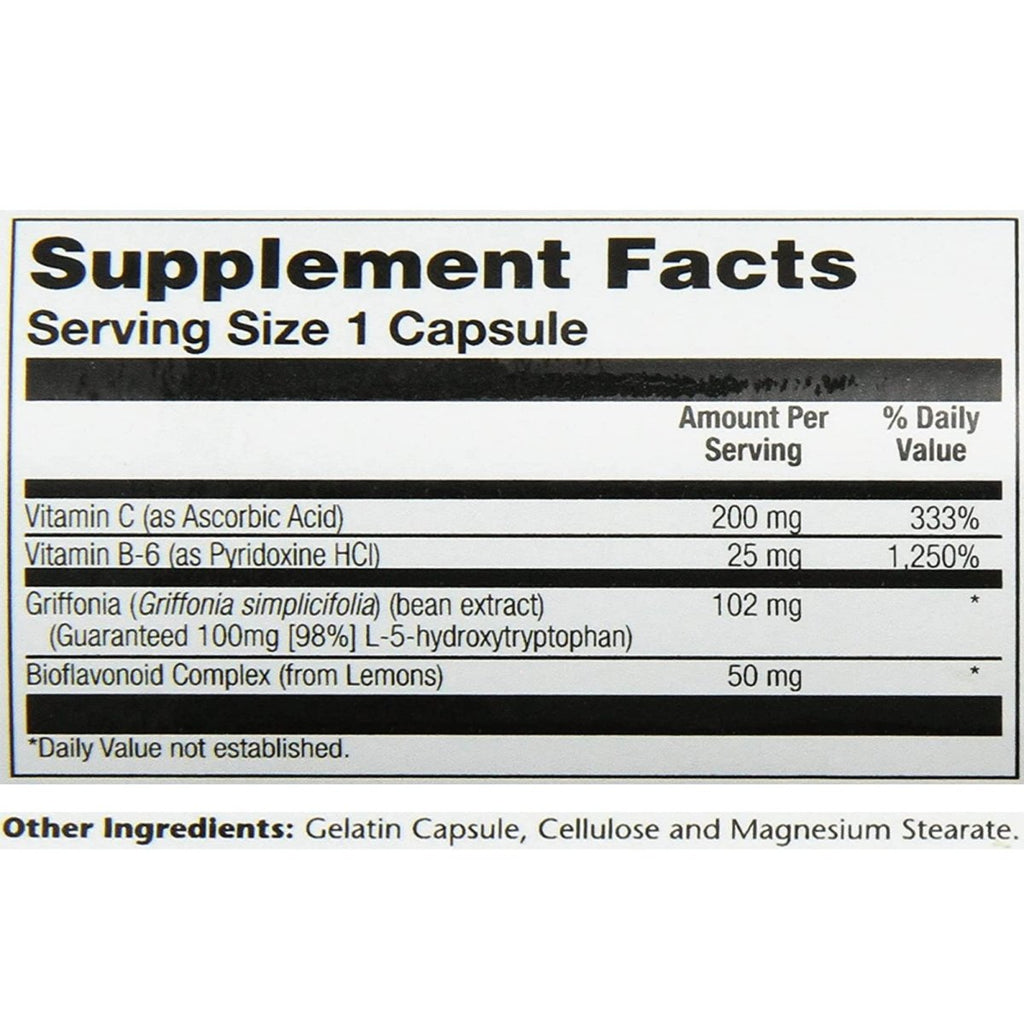 SOLARAY 5 HTP Supplement with Vitamin C & B-6 - Sleep Supplement and Serotonin Synthesis Support - Lab Verified, 60-Day Money-Back Guarantee - 60 Servings, 60 Enteric Coated VegCaps