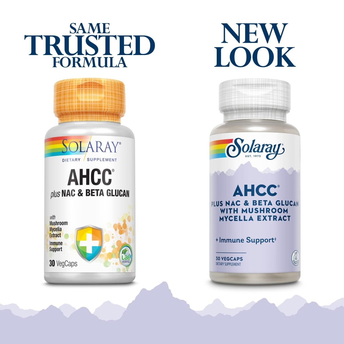SOLARAY AHCC + NAC & Beta Glucan, Veg Cap (Btl-Plastic) | 30ct