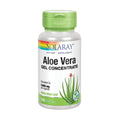 Solaray Aloe Vera Gel Concentrate - Antioxidant Support & Digestive Health - 2000 mg Equivalent - 100 VegCaps