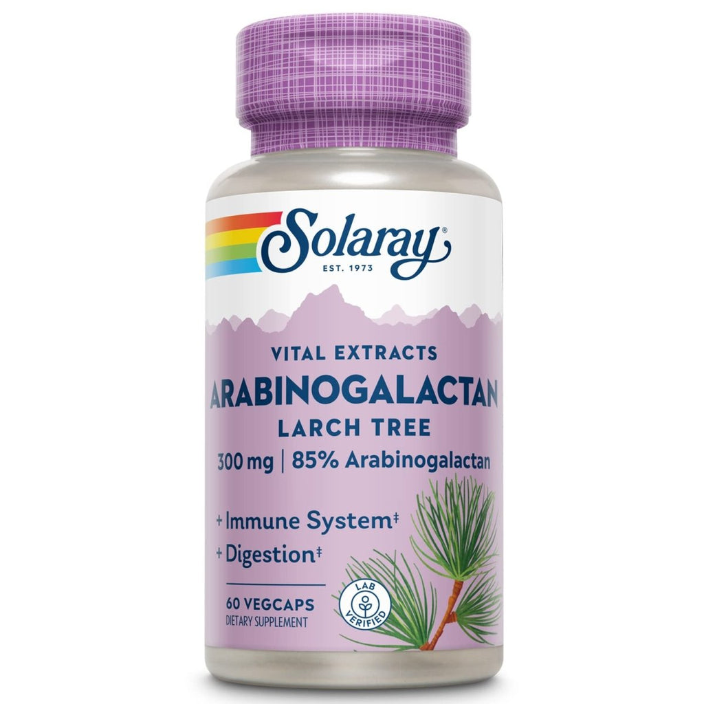 SOLARAY Arabinogalactan, Larch Tree Extract 300mg - 60 VegCaps