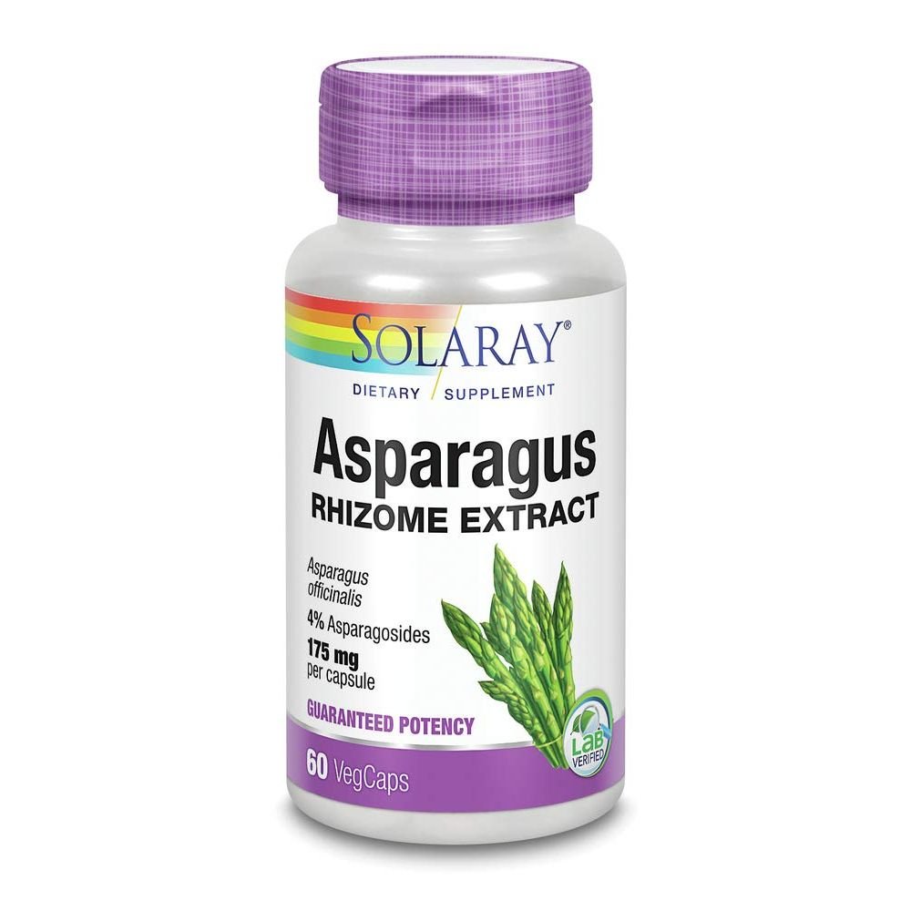 Solaray Asparagus - 175 mg - 60 Vegetarian Capsules  03069