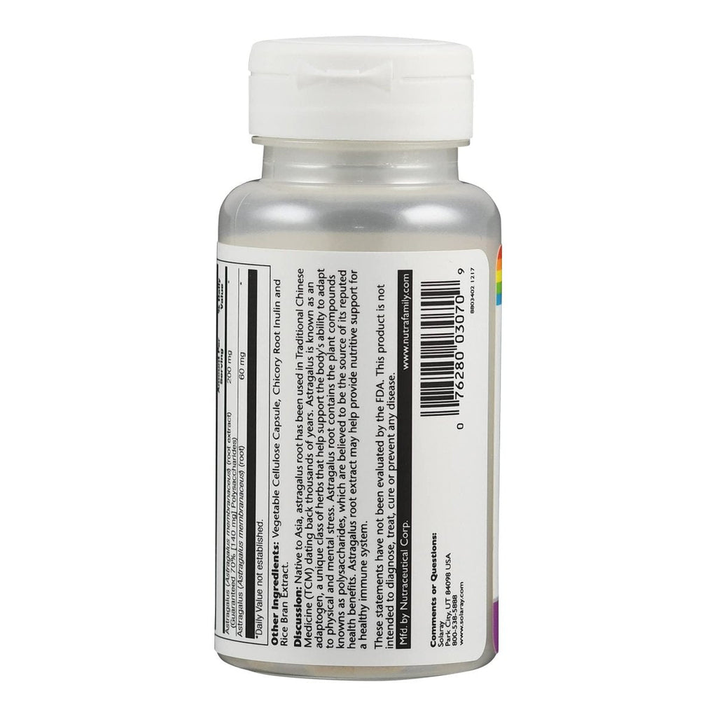 Solaray Astragalus Extract - 200mg Veg Capsules (30 Count)