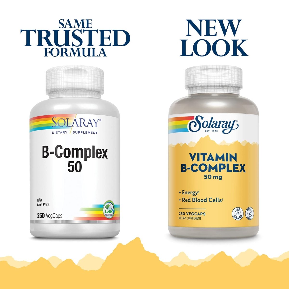 SOLARAY B-Complex 50-250 Capsules