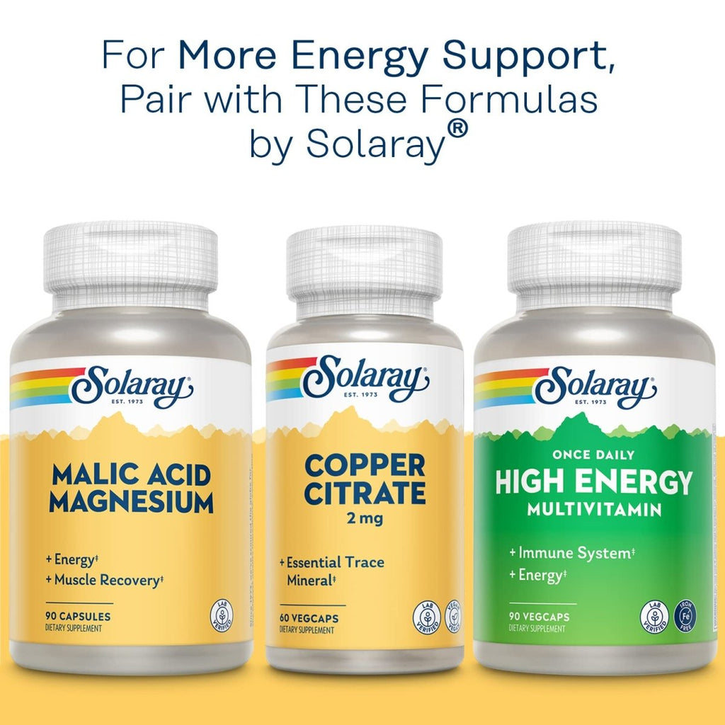 Solaray B-Complex 50mg - Comprehensive B-Vitamin Support for Energy and Overall Well-Being - 100 Count