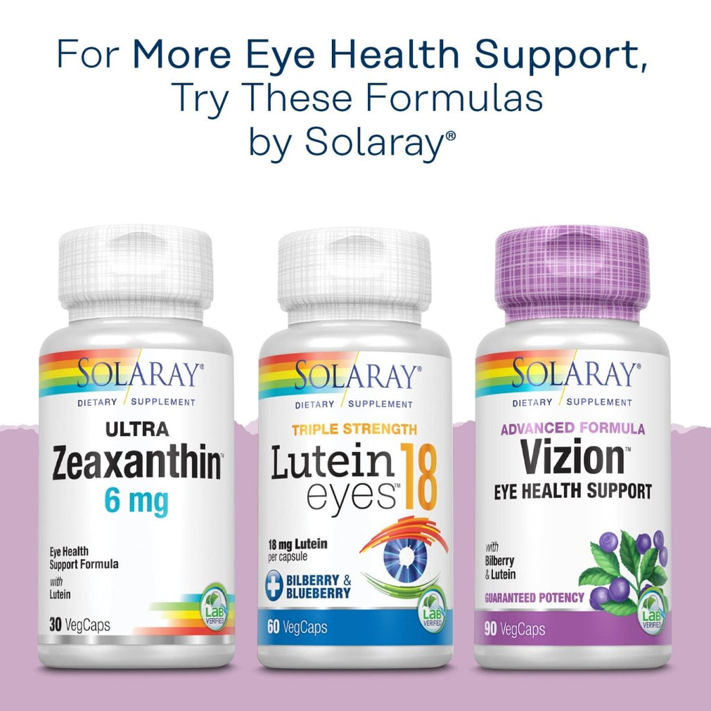SOLARAY Bilberry Berry Extract - Eye Health & Circulation Support - 120 VegCaps