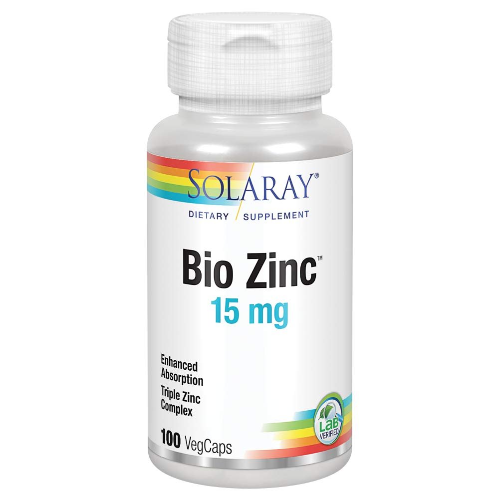 Solaray Bio Zinc 15 mg | 100 VegCaps
