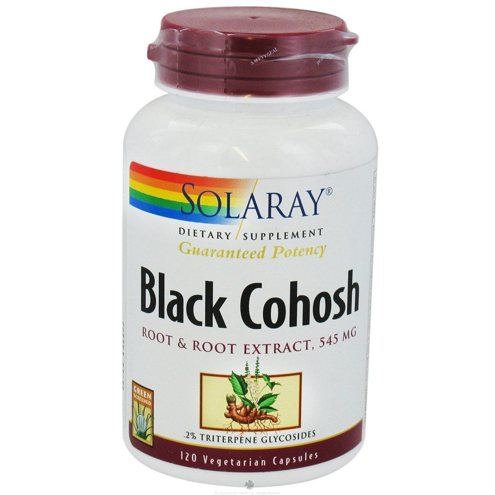 Solaray Black Cohosh Root and Root Extract -- 545 mg - 120 Vegetarian Capsules