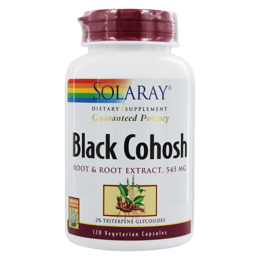 Solaray Black Cohosh Root and Root Extract -- 545 mg - 120 Vegetarian Capsules