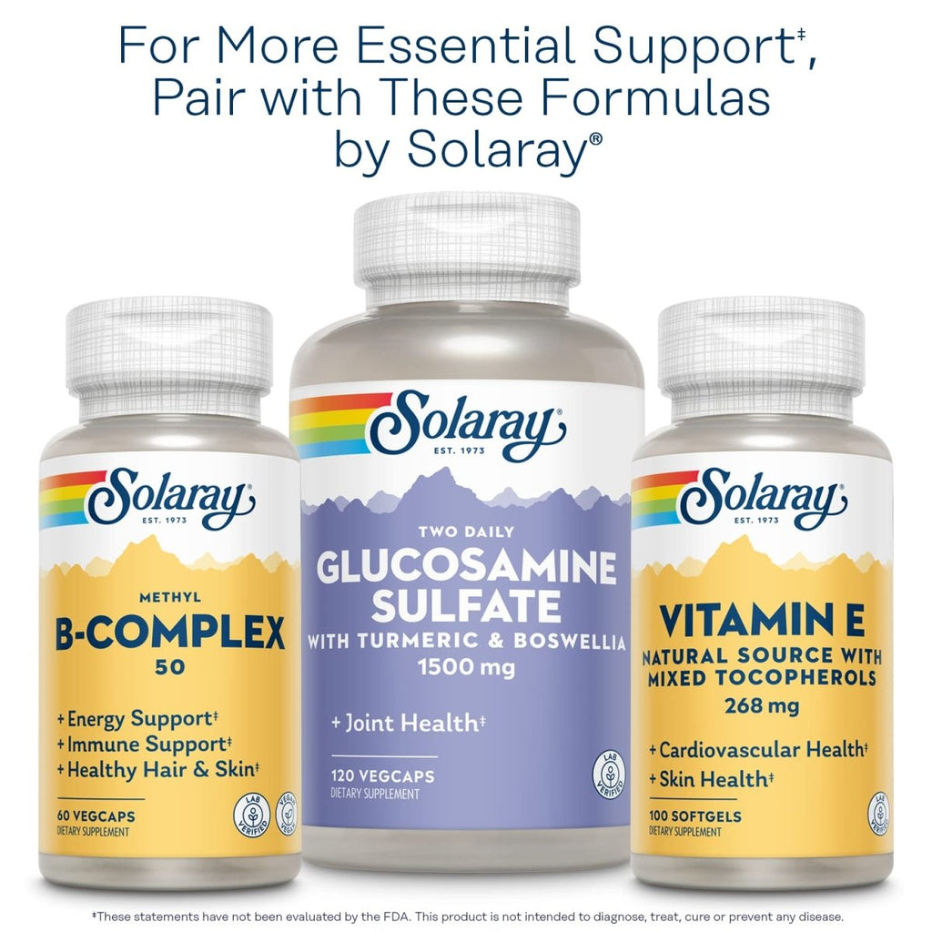 SOLARAY Black Currant Seed Oil 600 mg Gamma Linolenic Acid (GLA) Healthy Skin, Hair, Joints, Vascular & Immune Function Support 90 Softgels
