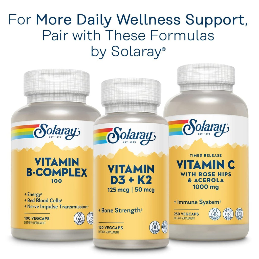 Solaray Calcium and Magnesium AAC Capsules, 180 Count (Packaging May Vary)