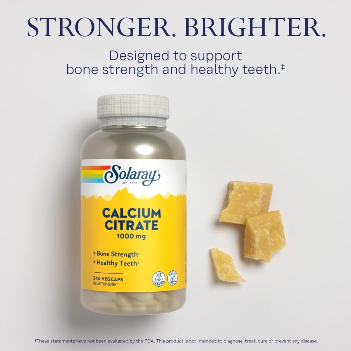 Solaray Calcium Citrate 1000mg, 240 Count