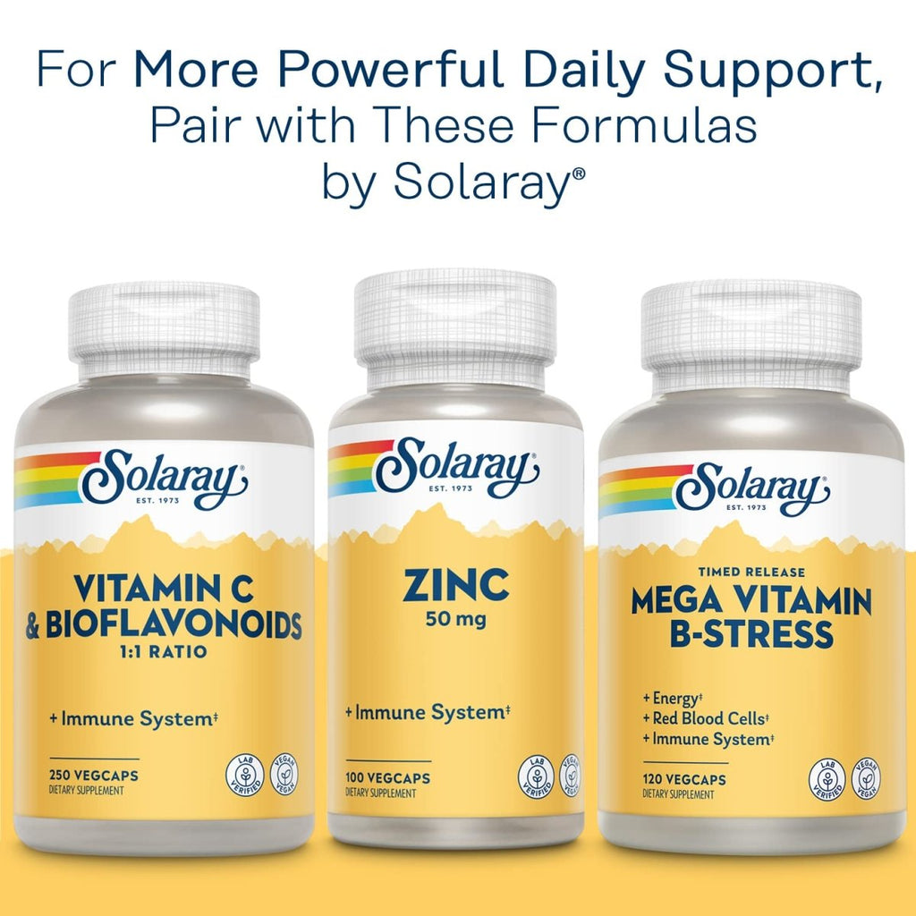 Solaray Calcium Magnesium Citrate 2:1 Ratio with Vitamin D2, Healthy Bone, Muscle & Nerve Support, 30 Serv, 180 VegCaps