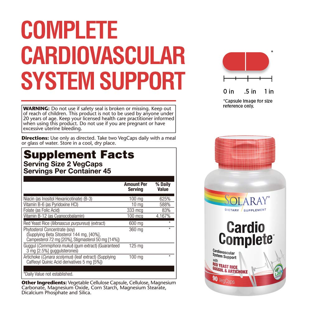 Solaray CardioComplete - Cardiovascular System Support, 90 VegCaps