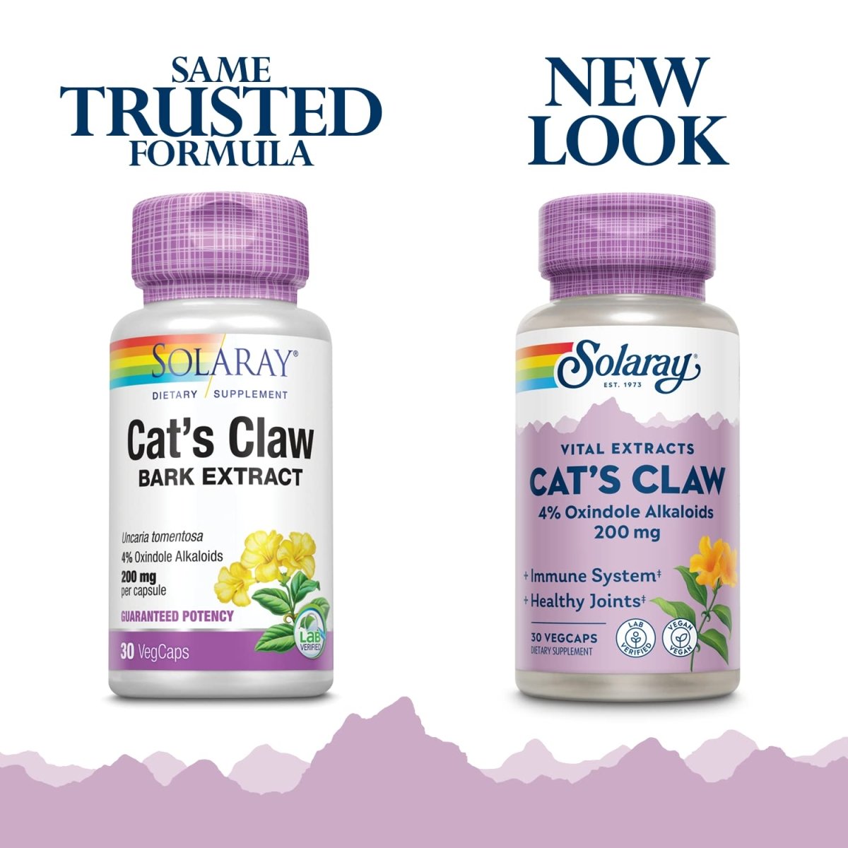 SOLARAY Cats Claw Bark Extract 200mg | 4% Oxindole Alkaloids | Healthy Immune & Joint Function Support | 30 VegCaps