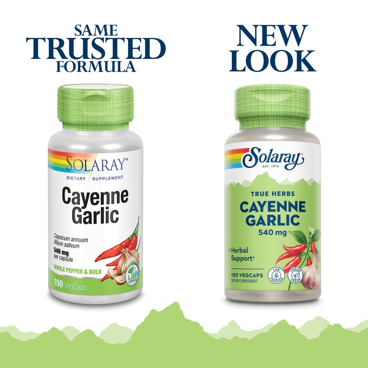 Solaray Cayenne & Garlic - 100 VegCaps