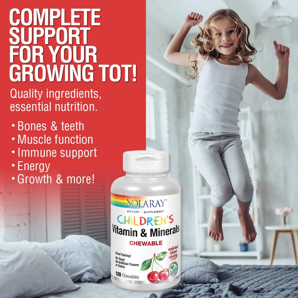 Solaray Children's Vitamins & Minerals - 120 Chews