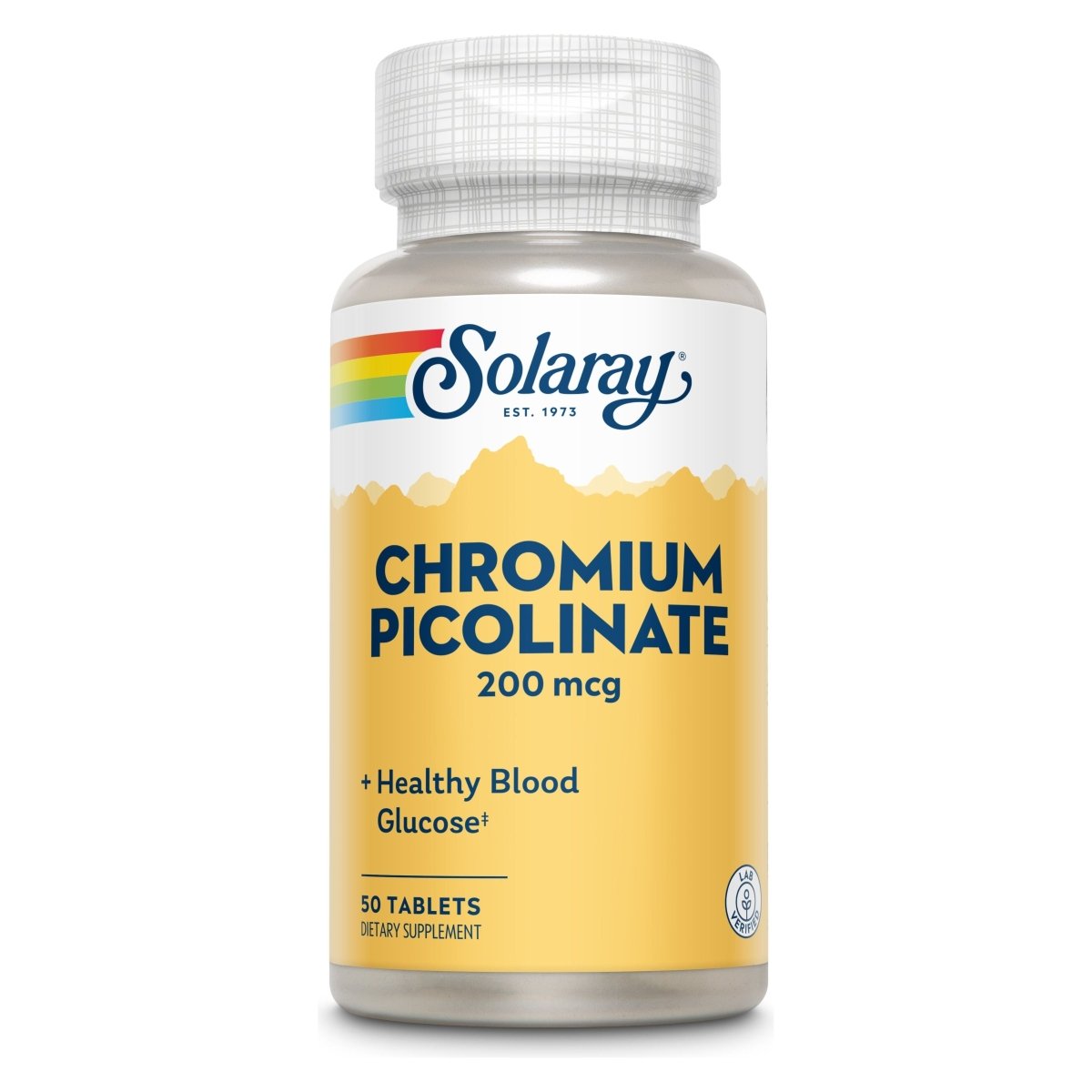 Solaray Chromium Picolinate 200 mcg 50 Tablets