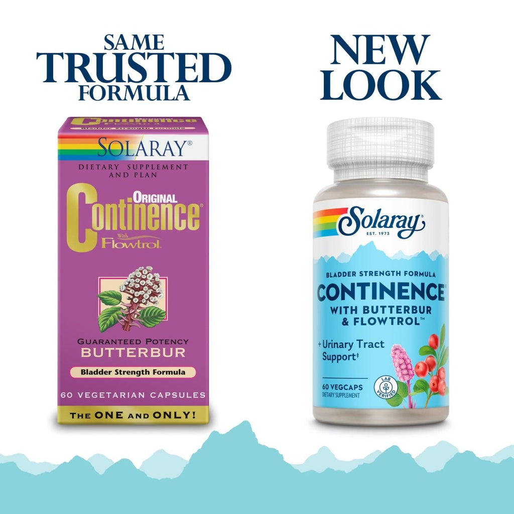 SOLARAY Continence w/Flowtrol, Veg Cap (Carton) | 60ct