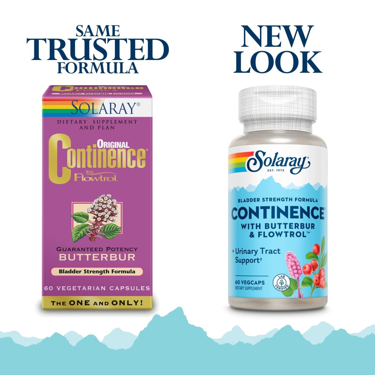 SOLARAY Continence w/Flowtrol, Veg Cap (Carton) | 60ct