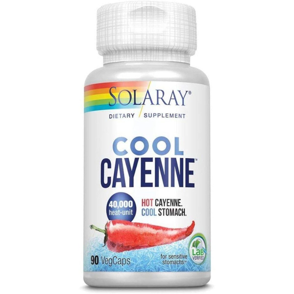 Solaray Cool Cayenne 40,000 HU 90 Capsules