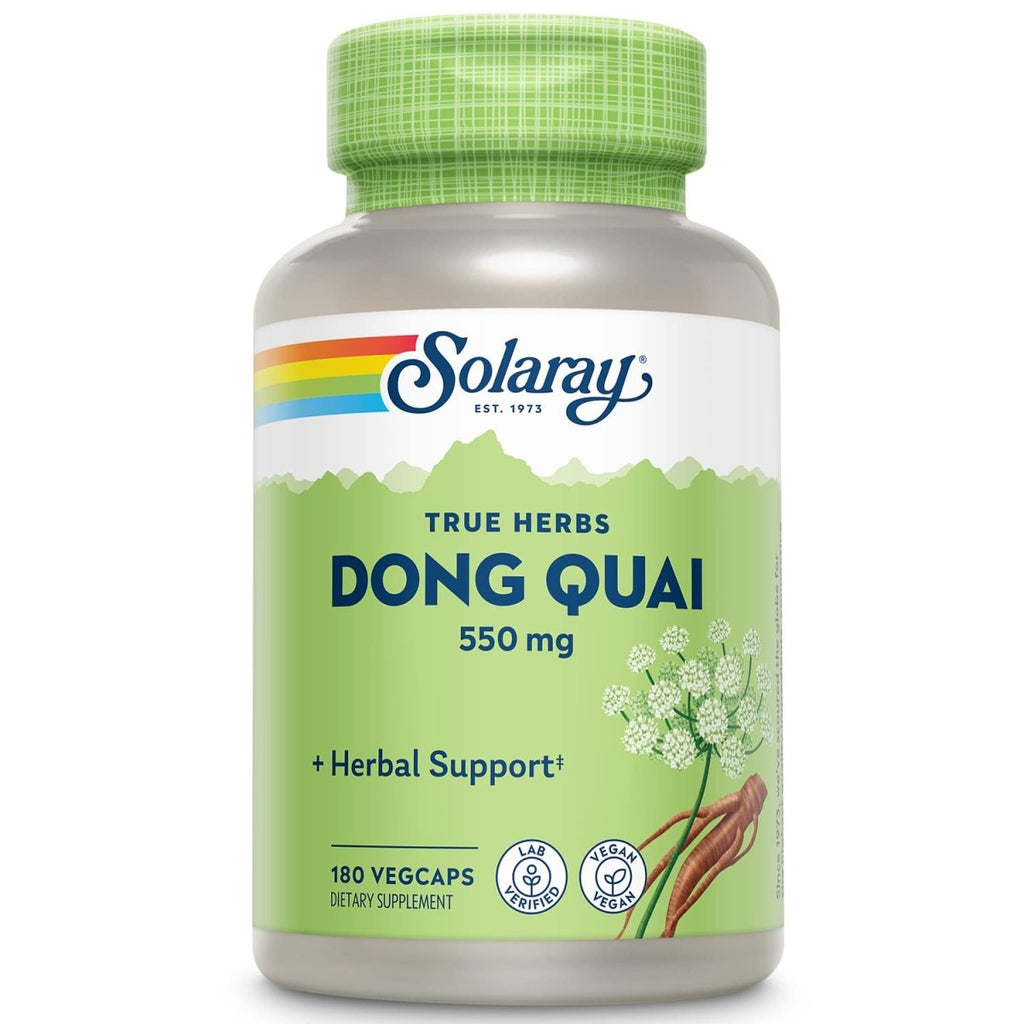 Solaray Dong Quai Root 550mg - 180 Vegan Capsules   01236