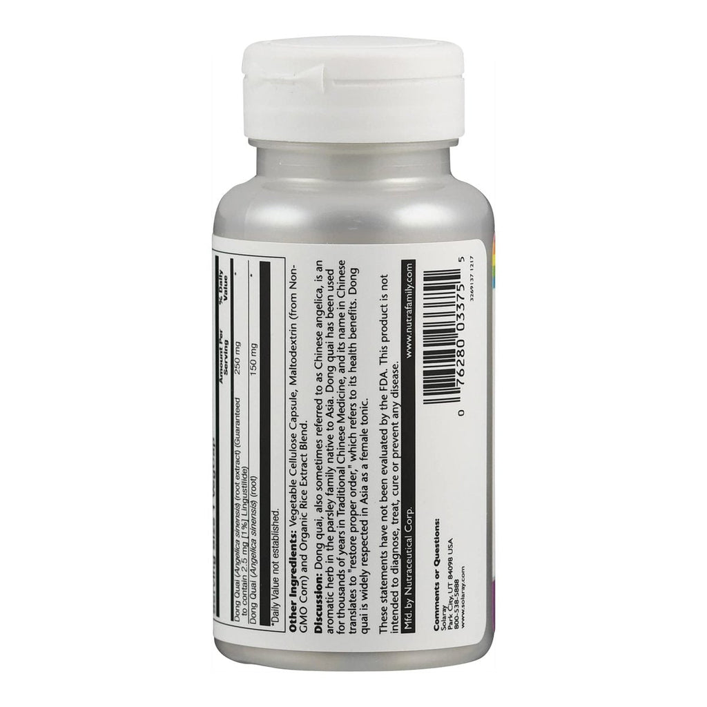 Solaray Dong Quai Root Extract - 60 Count