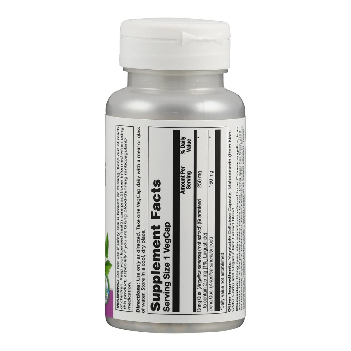 Solaray Dong Quai Root Extract - 60 Count